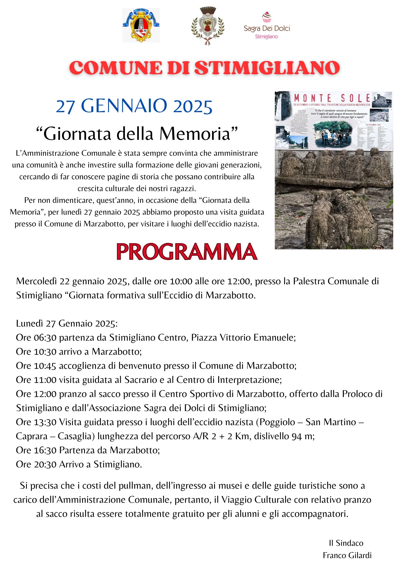 27 gennaio 2025 Giornata della Memoria